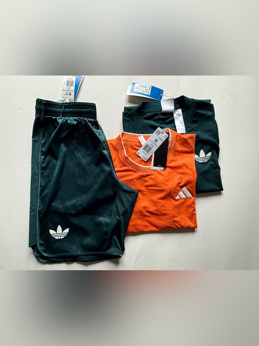 Adidas [M] Men’s Freelift Pro Tennis Shirt x 2 & Ergo Shorts Aurora JM1162/JN078